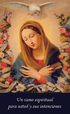 *SPANISH*Spiritual Bouquet Holy Card